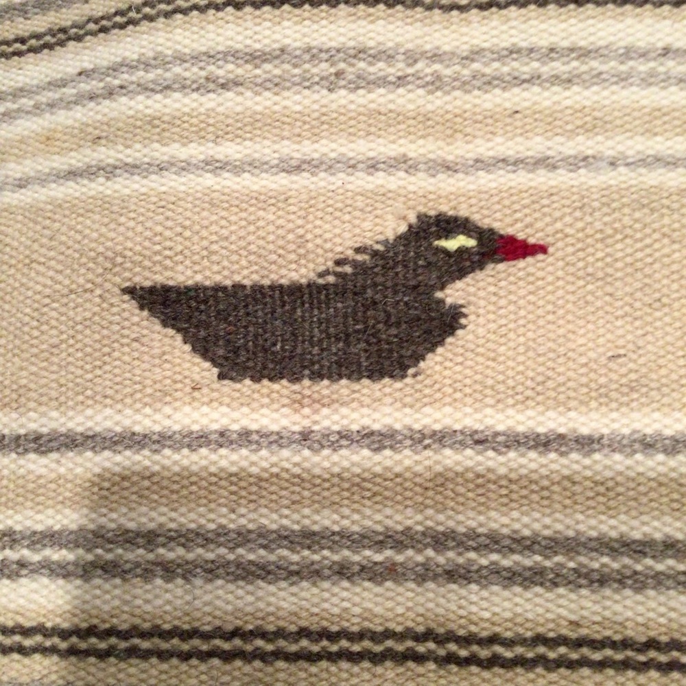 Ortega’s handwoven wool fringed duck textile - Picture 5 of 10
